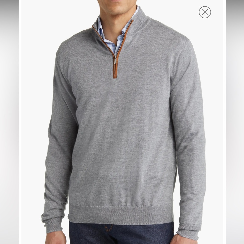 Peter Millar Autumn Crest Wool Blend Quarter Zip Pullover - XL